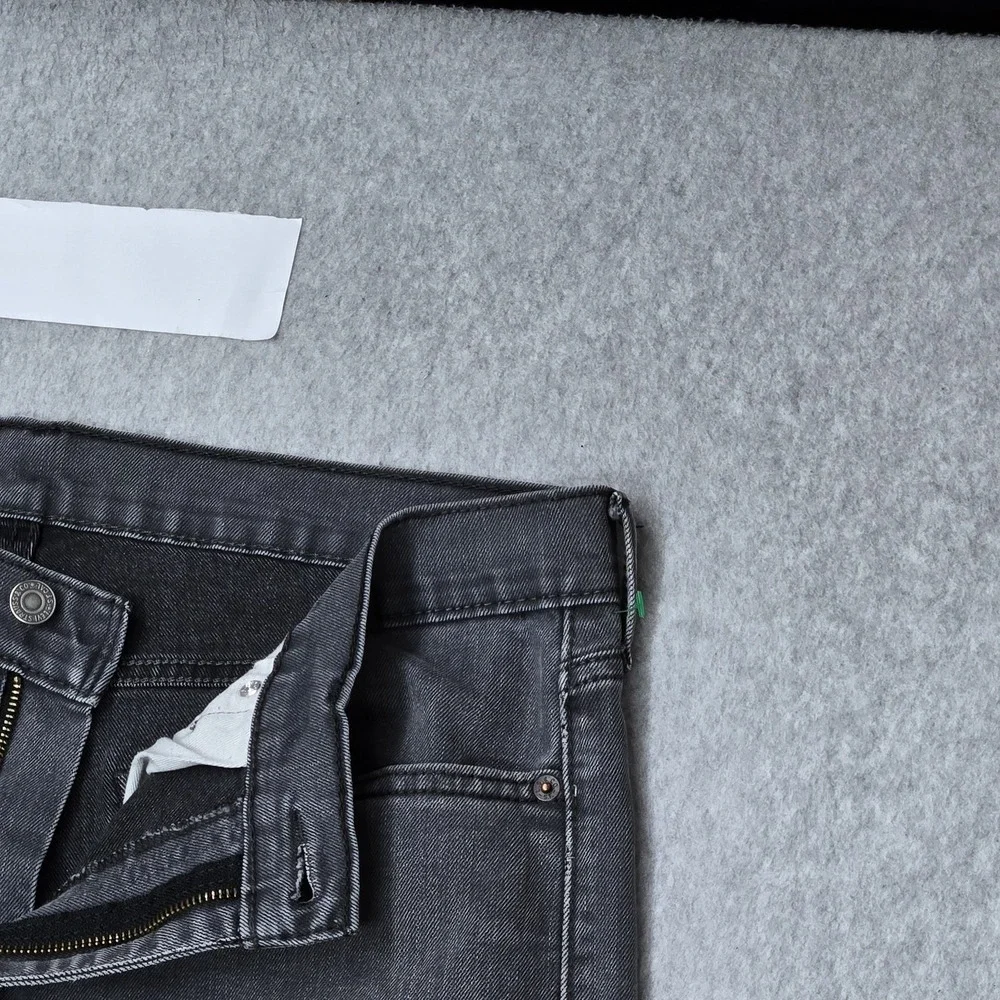 Levi's 513 Men Jeans 36X30 Gray Denim Slim Straight 28
